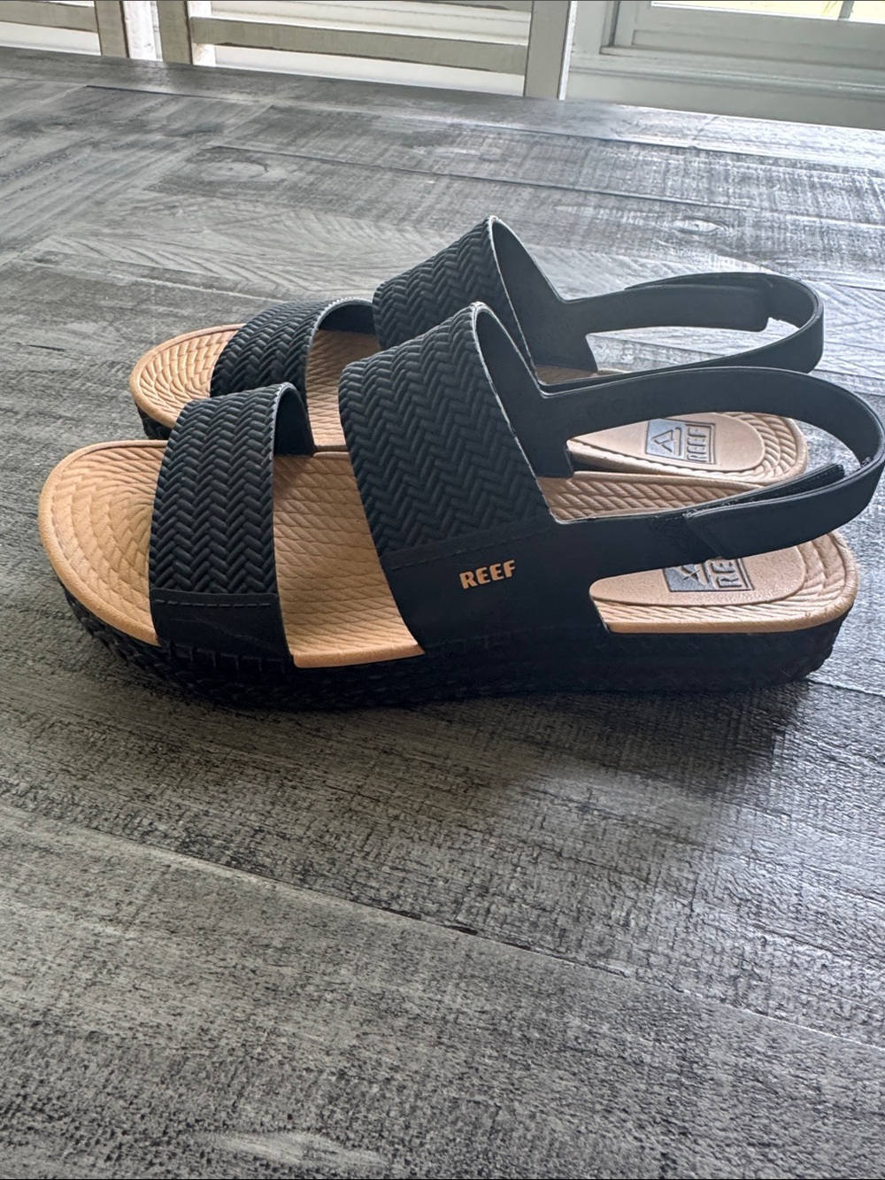 Reef Women's Black water Vista Slingback Sandals size 8 - Picture 3 of 8